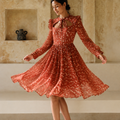 Rust Drift Mini Dress