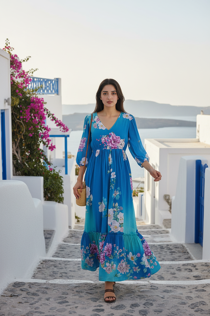 Seaside Serenity Maxi Dress
