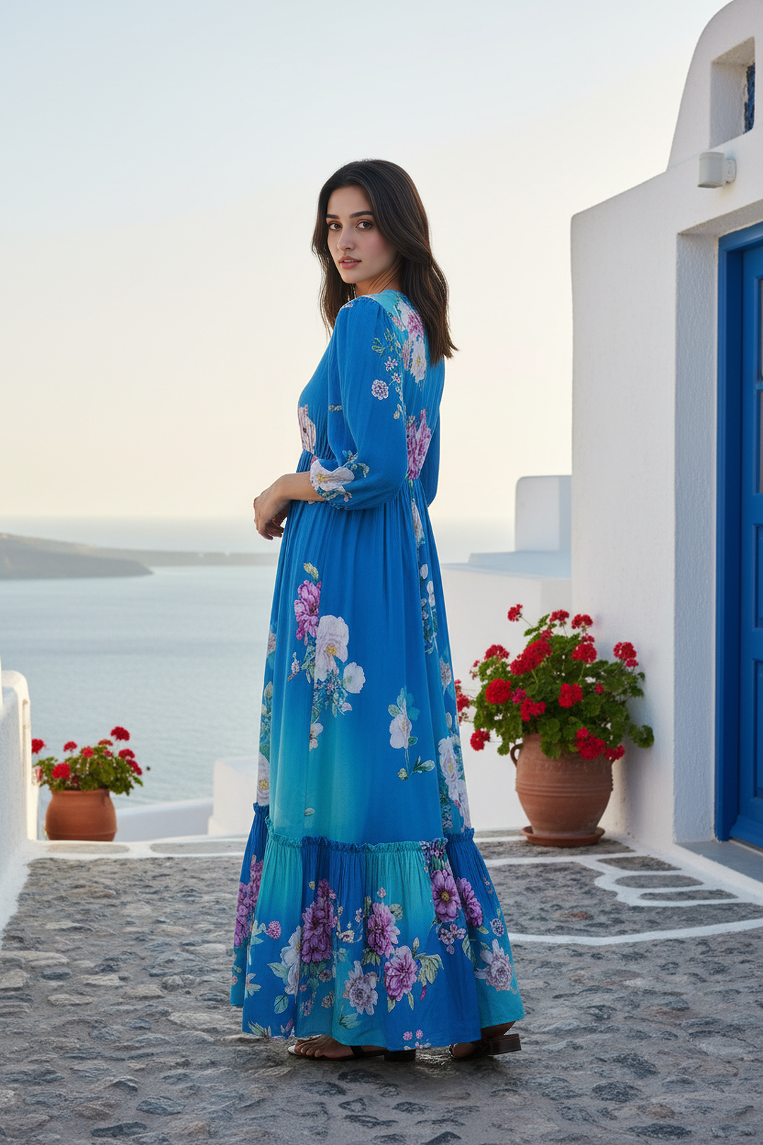 Seaside Serenity Maxi Dress