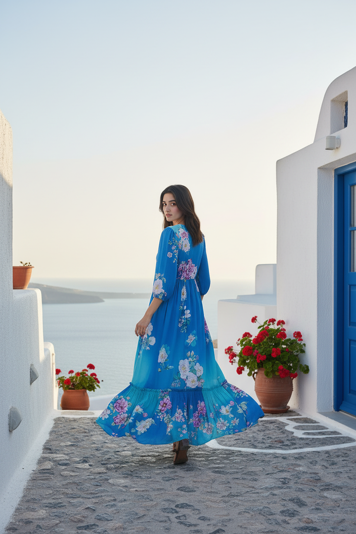 Seaside Serenity Maxi Dress