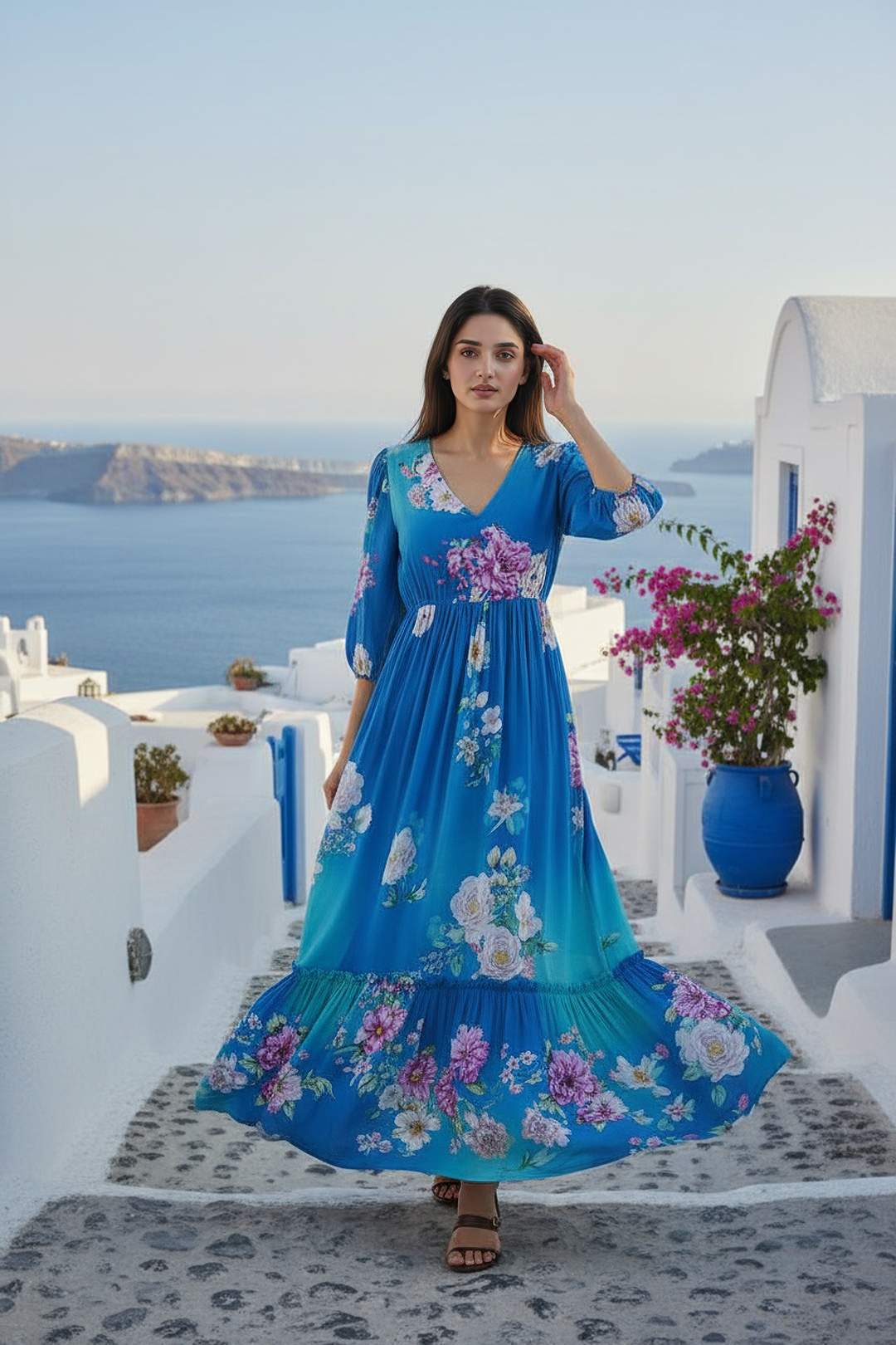 Seaside Serenity Maxi Dress