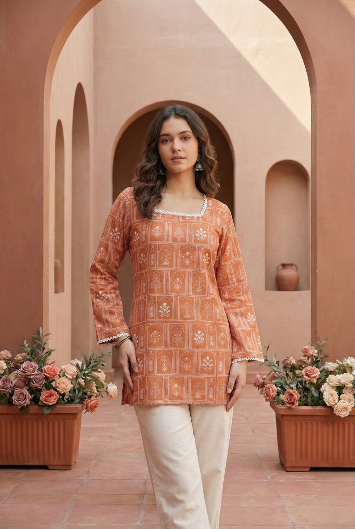 ROOH | Floral Short Kurti