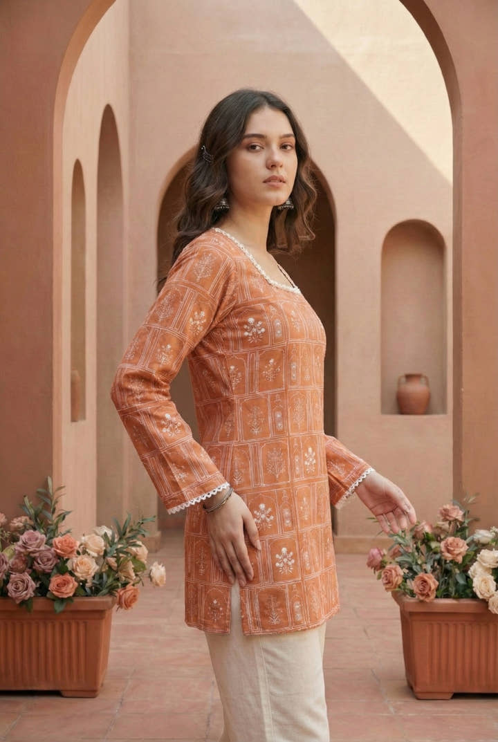 ROOH | Floral Short Kurti