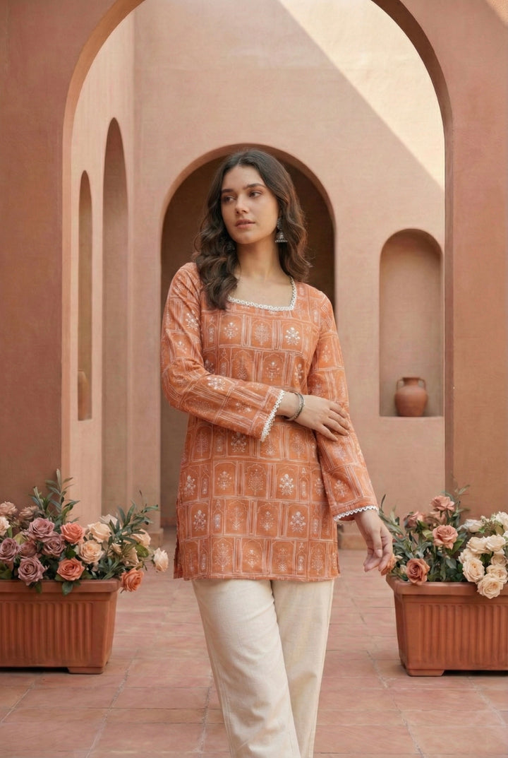 ROOH | Floral Short Kurti