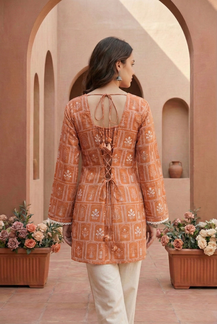 ROOH | Floral Short Kurti