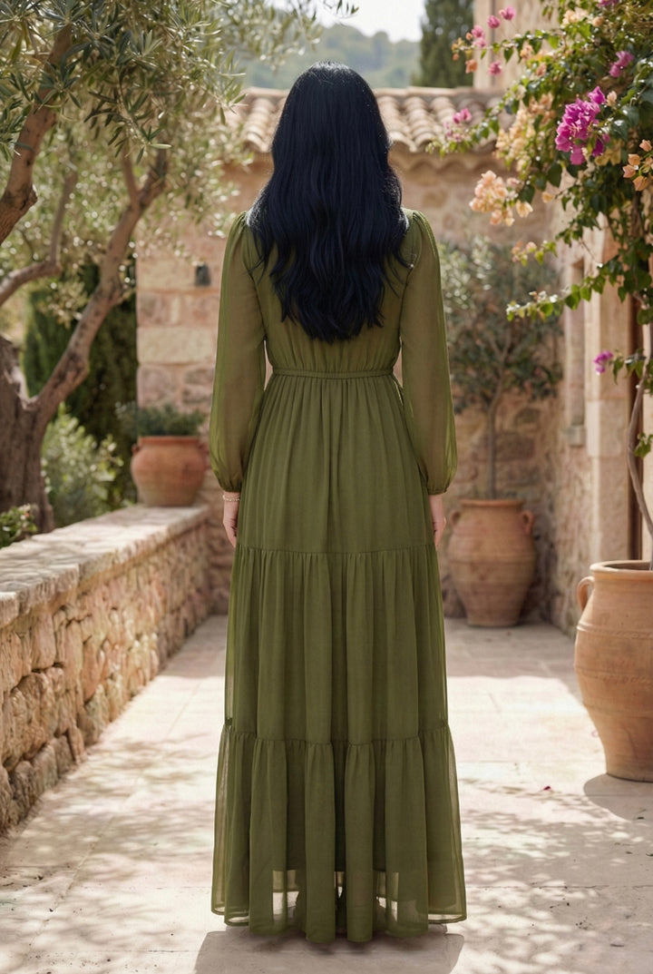 Olive Grace Maxi Dress