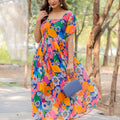 Floral Symphony Maxi Dress