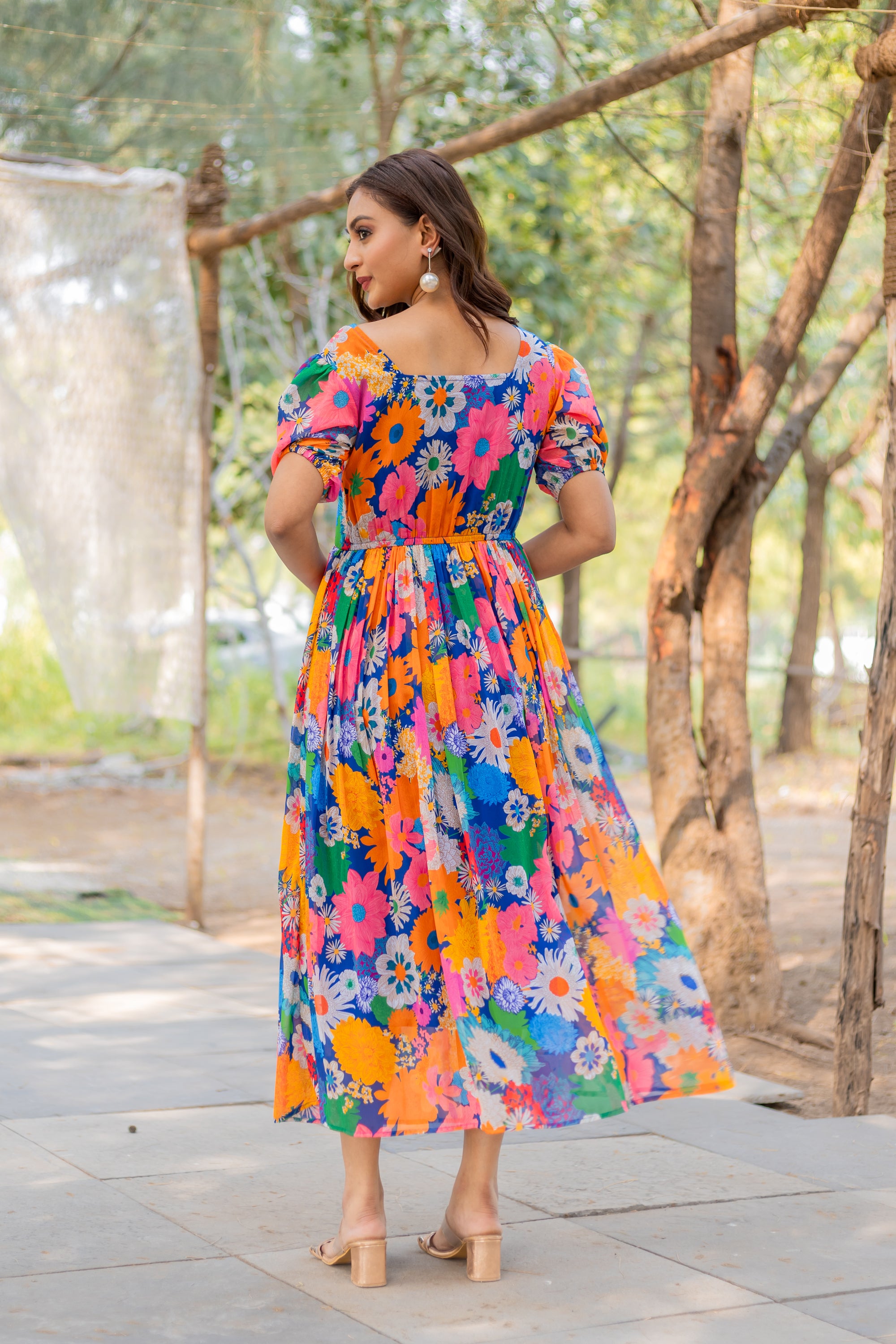 Floral Symphony Maxi Dress – Masakali.Co®