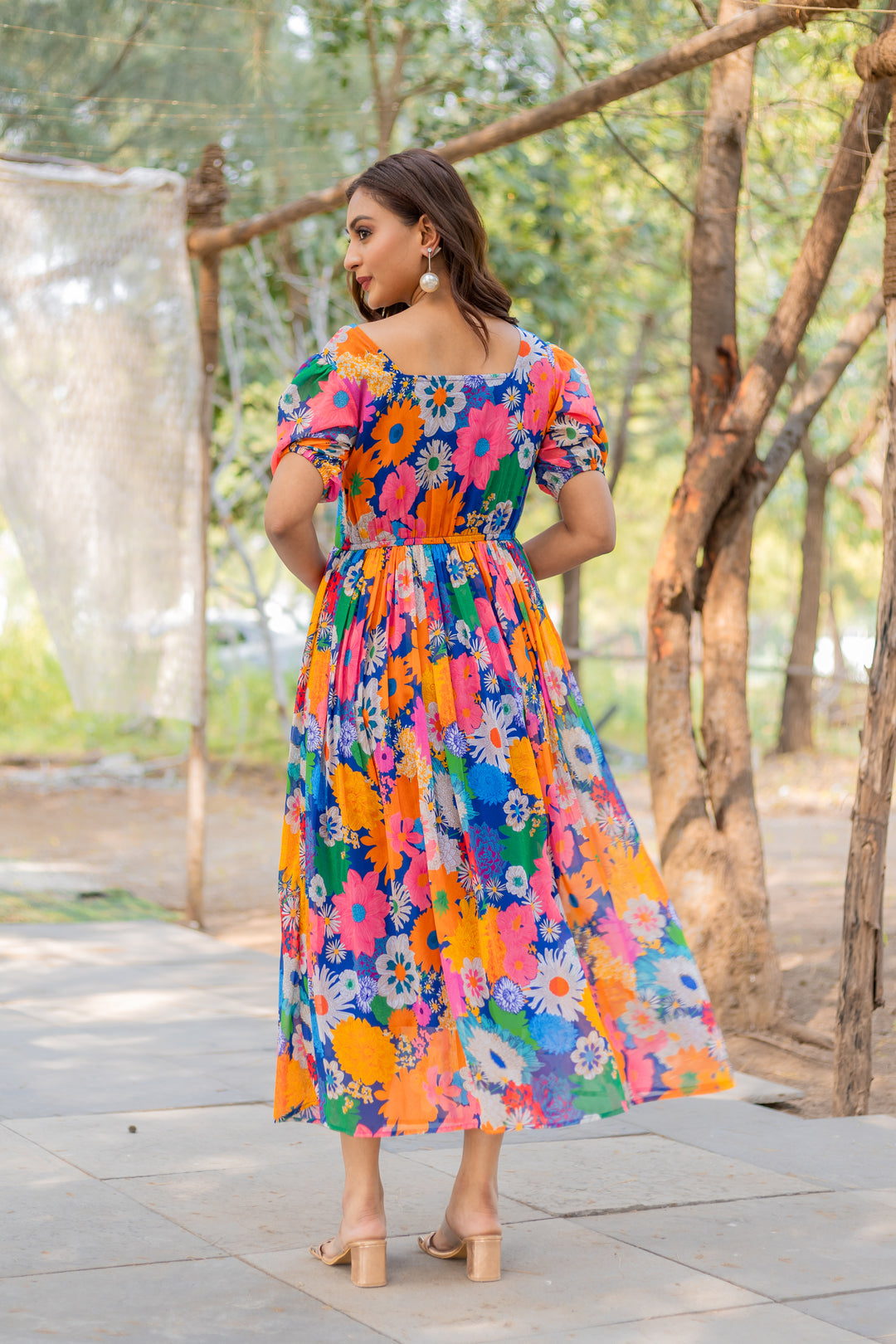 Floral Symphony Maxi Dress