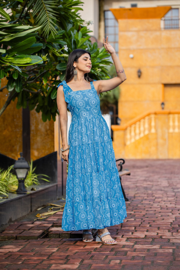 Blue Belliza Maxi Dress