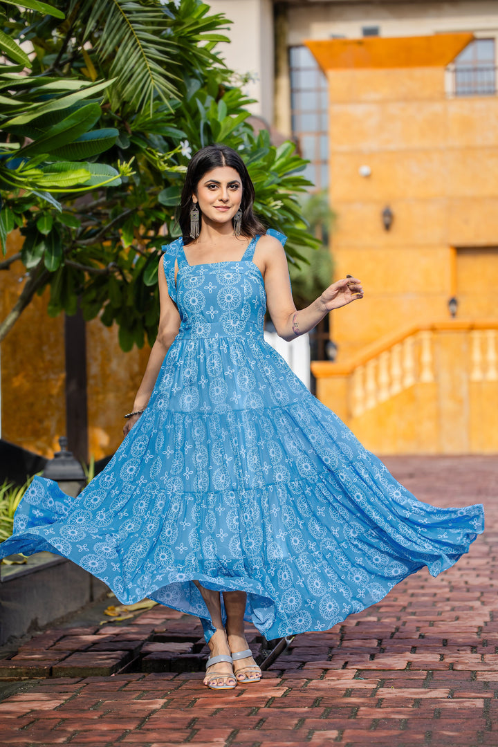 Blue Belliza Maxi Dress