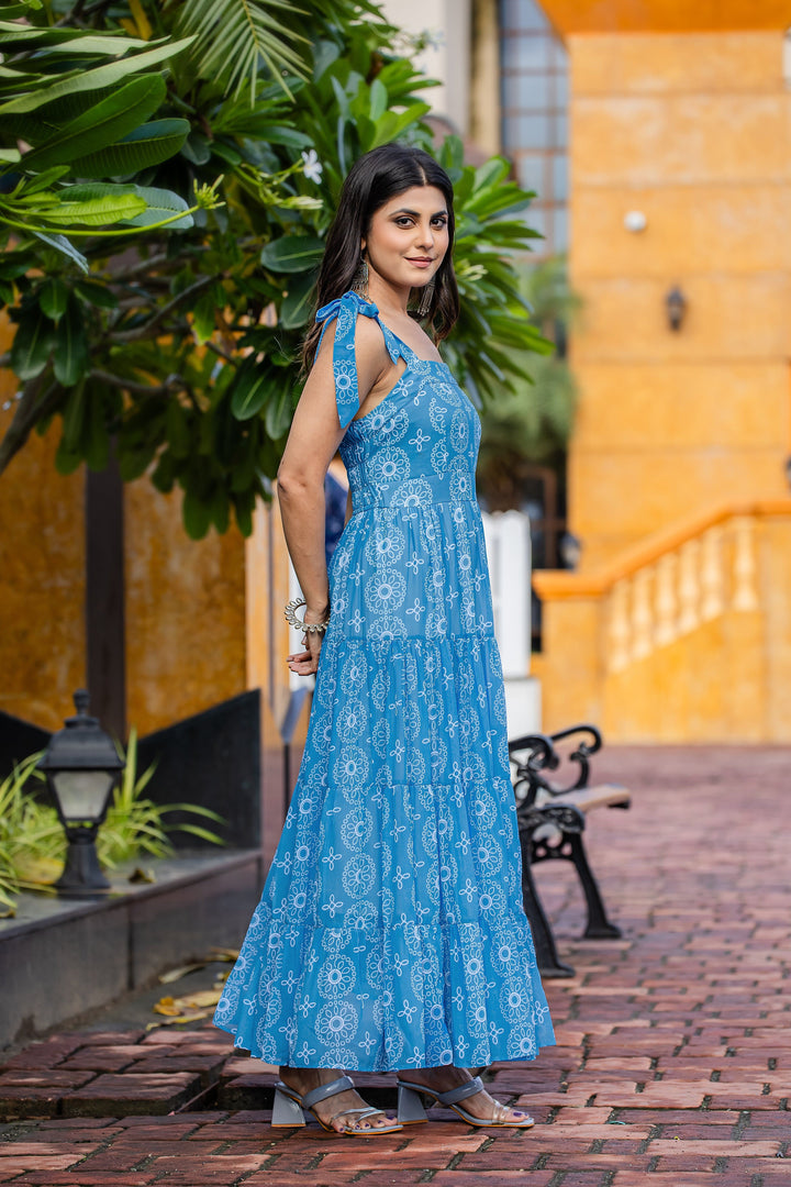 Blue Belliza Maxi Dress