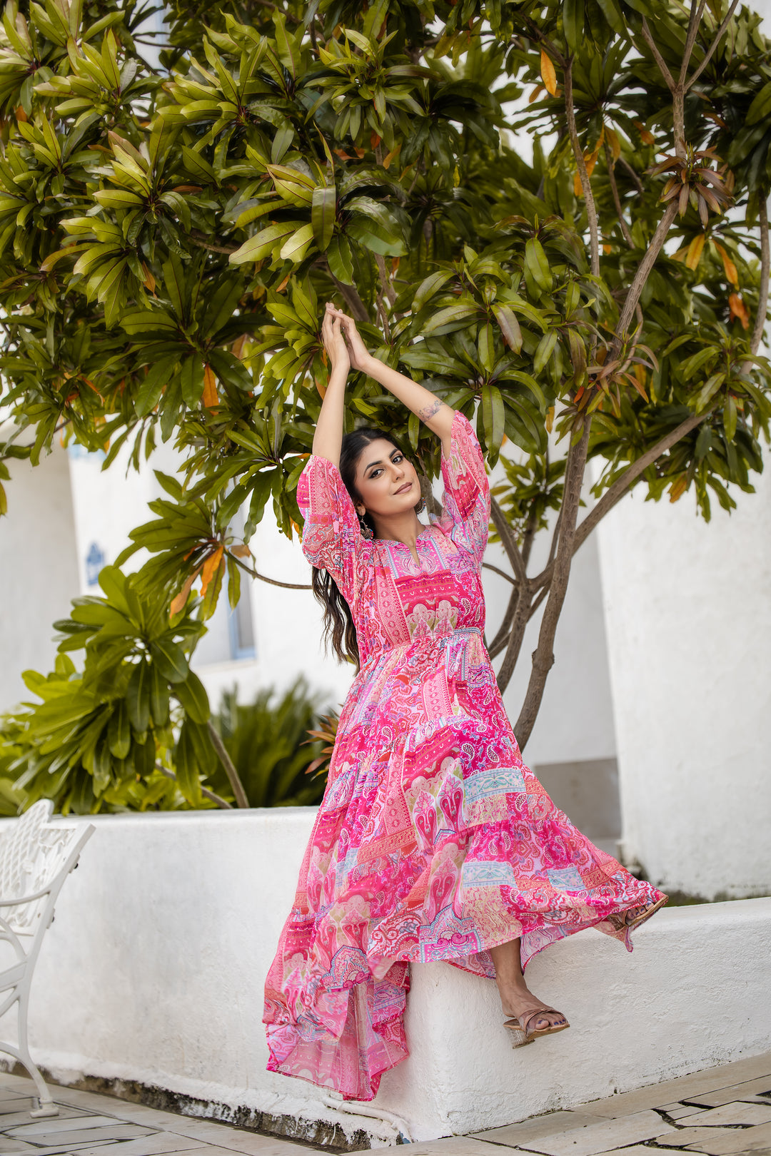 Pink Mirage Maxi Dress