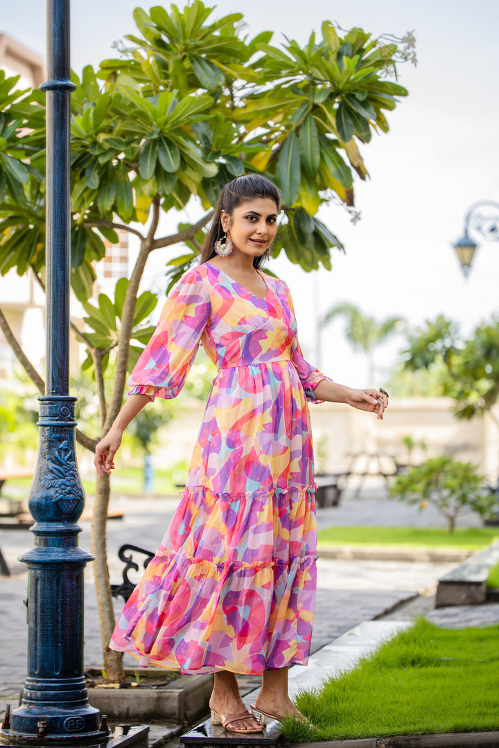 Colorwave Dream Maxi Dress