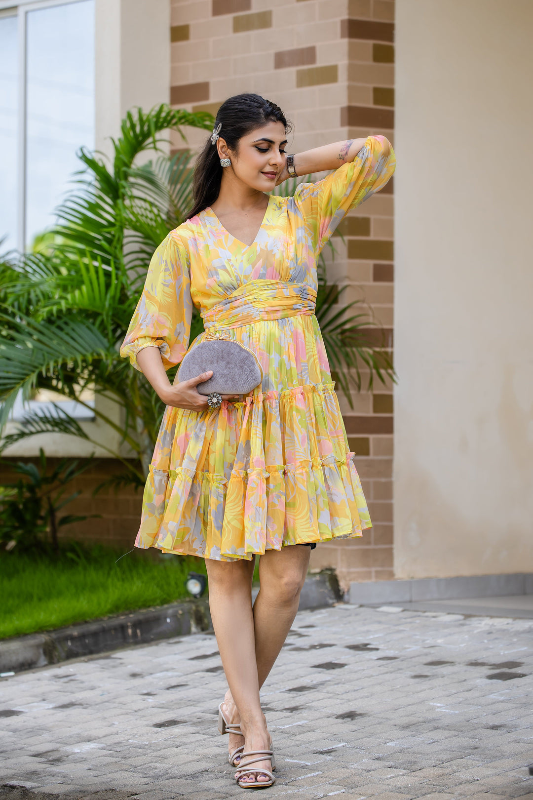 Lemonade Floral Mini Dress