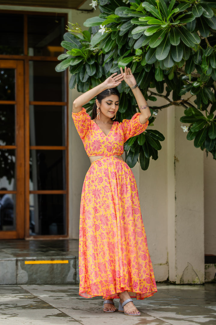 Peachy Breezy Maxi Dress