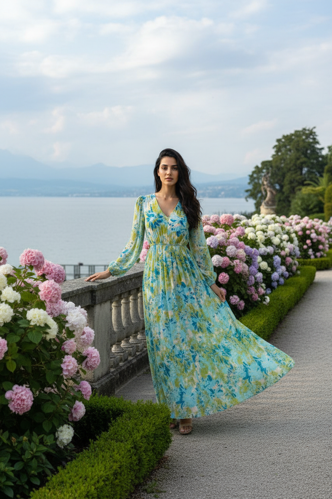 Willow Wave Maxi Dress