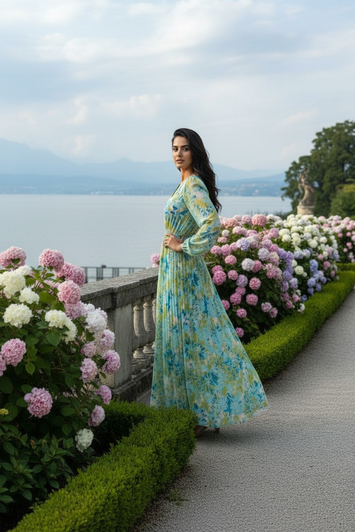 Willow Wave Maxi Dress