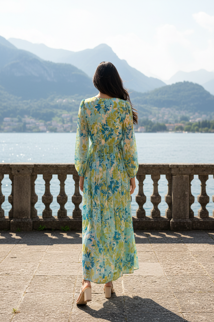 Willow Wave Maxi Dress