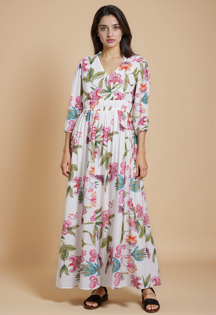 Romantic Flora Maxi Dress