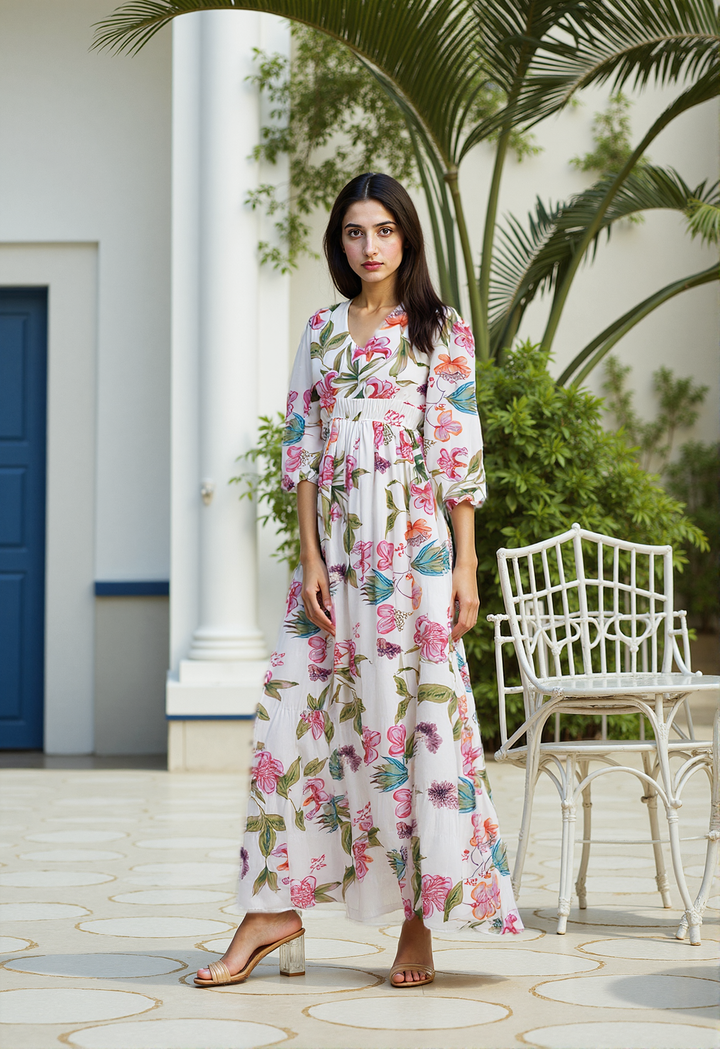 Romantic Flora Maxi Dress