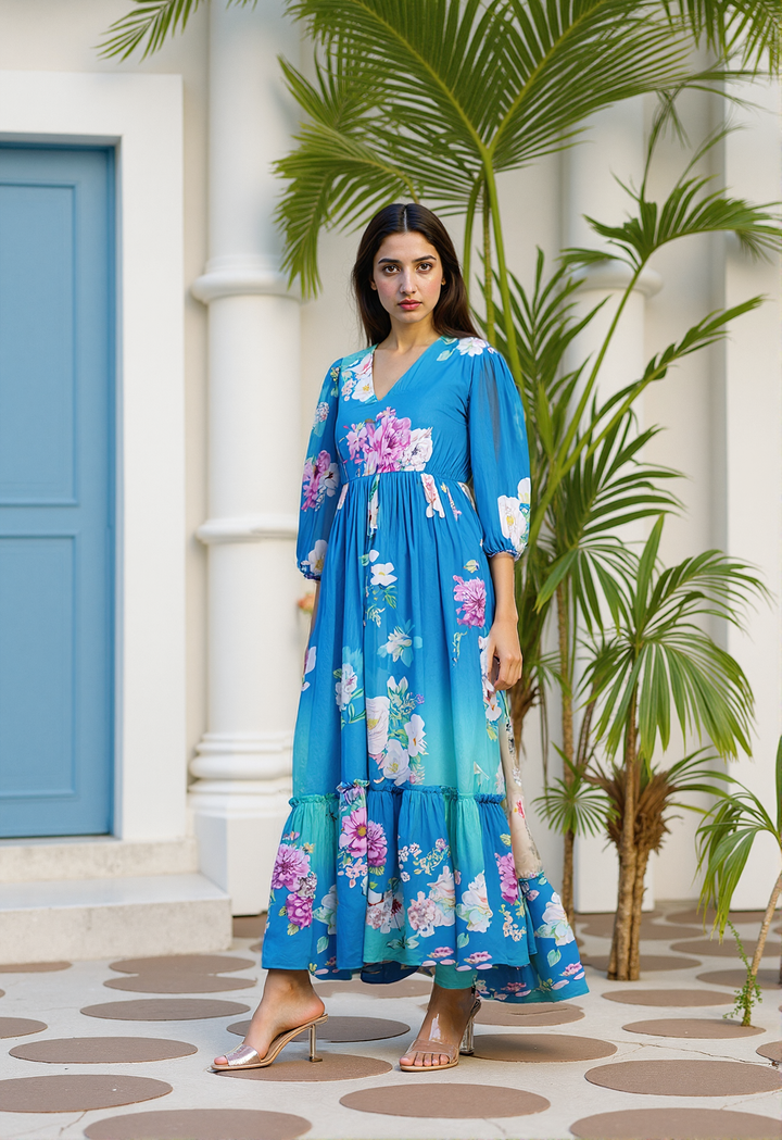 Seaside Serenity Maxi Dress