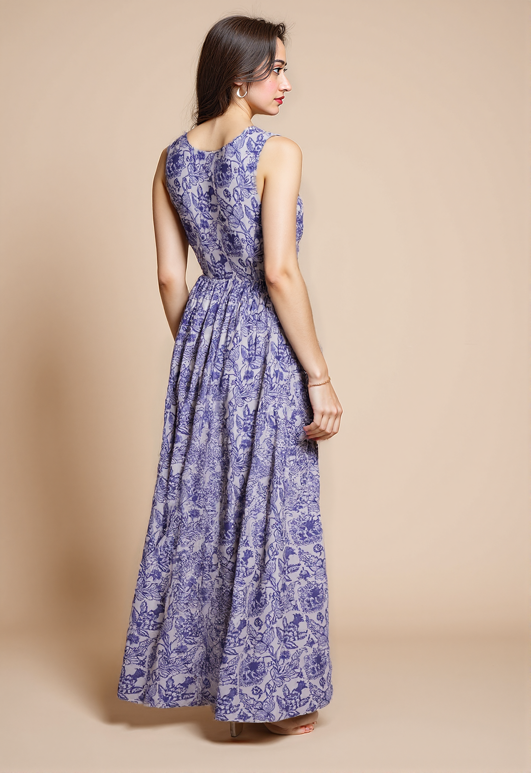 Sky Bloom Maxi Dress