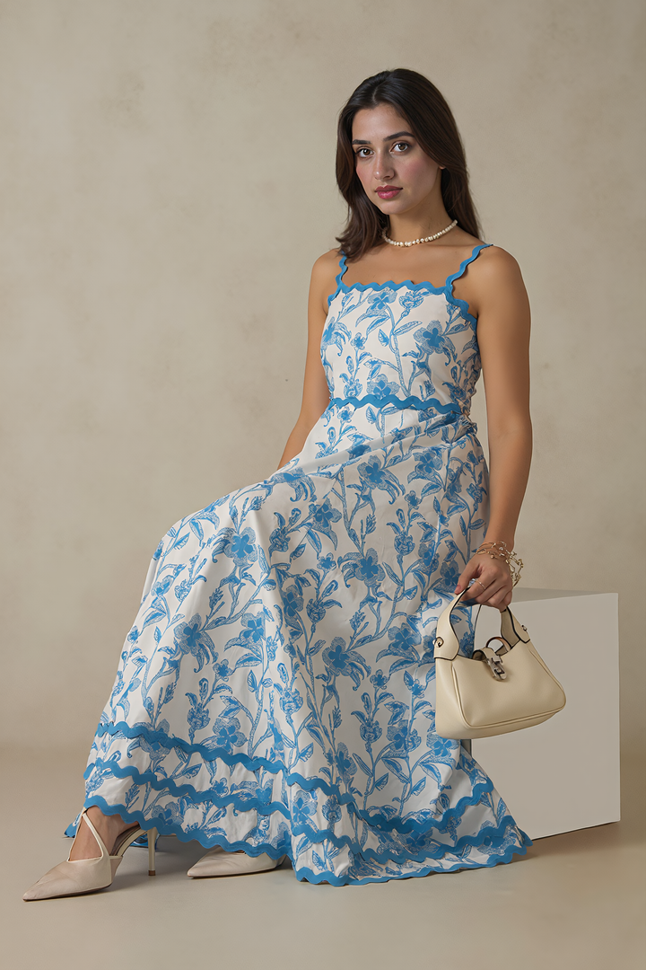Bluebell Bloom Floral Maxi Dress