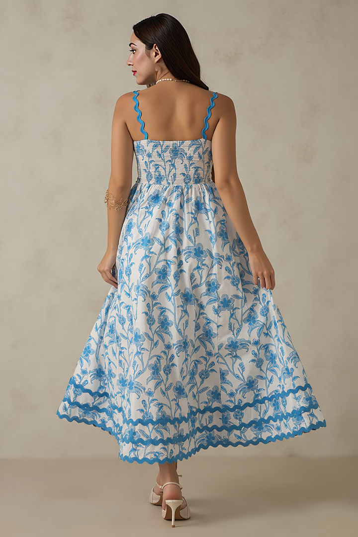 Bluebell Bloom Floral Maxi Dress