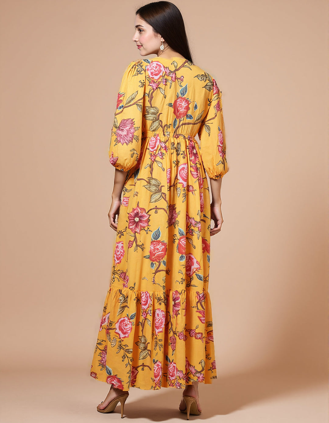 Honey Hues Floral Dress