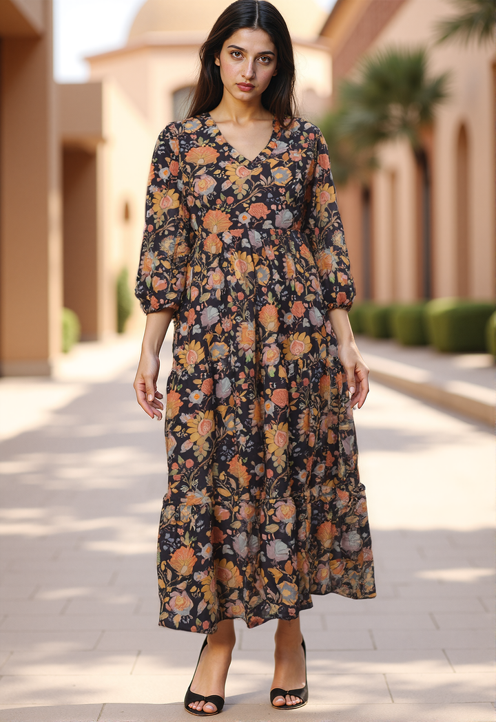 Deep Dream Flow Maxi Dress