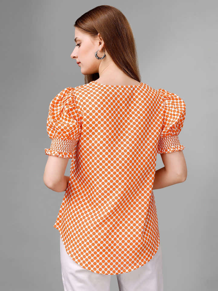 Atomic Tangerine Womens Top - Masakali.Co®