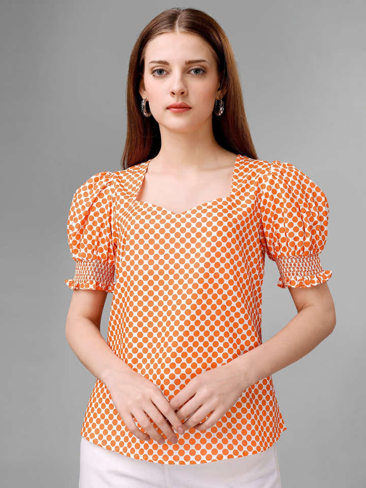 Atomic Tangerine Womens Top - Masakali.Co®