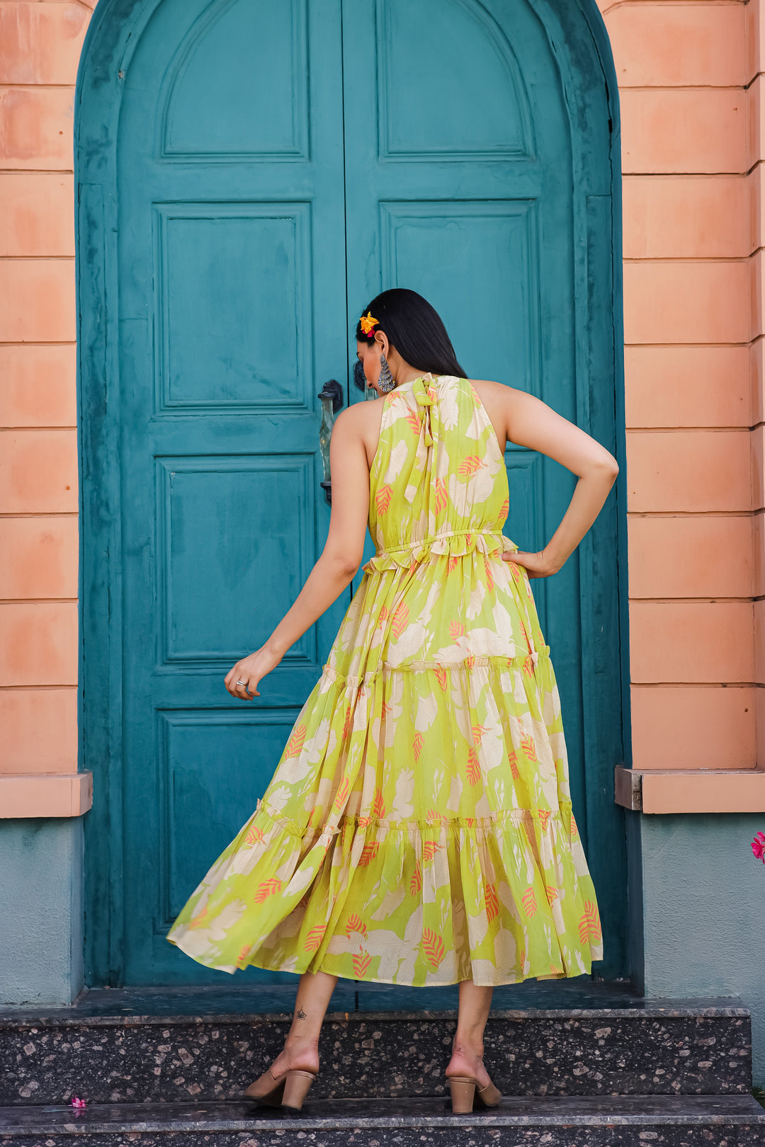 Avacado Green Maxi Dress - Masakali.Co®