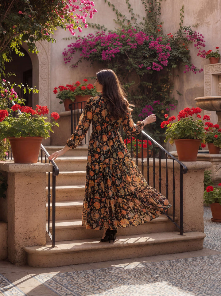 Deep Dream Flow Maxi Dress