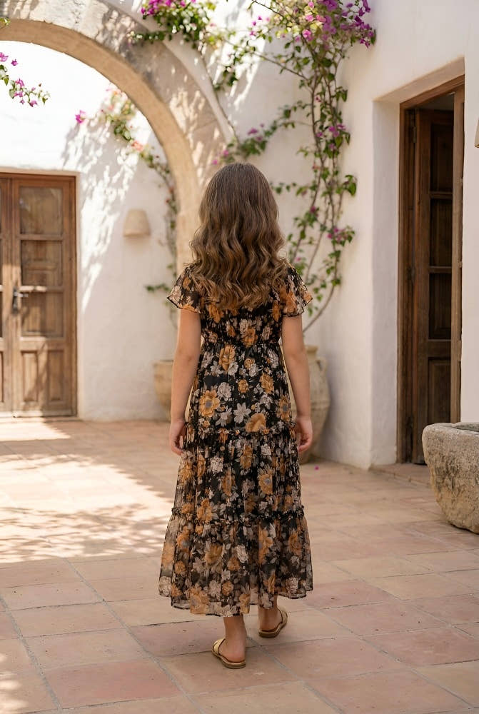 Relaxed Ruffle Baby Girl Maxi