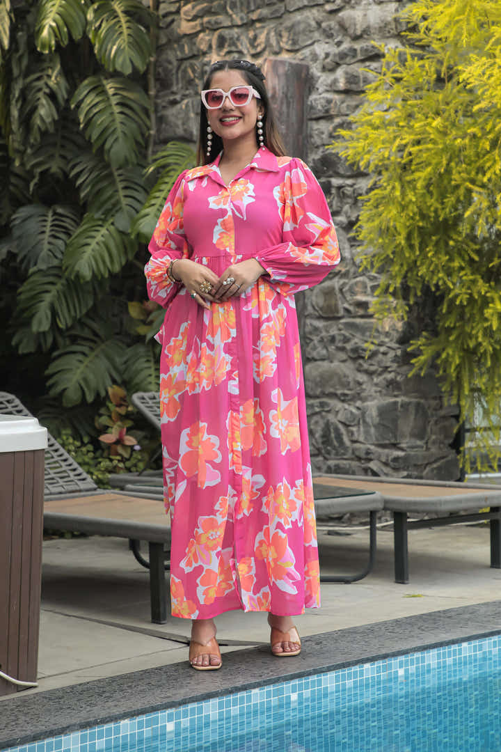 Bashful Pink Maxi Dress - Masakali.Co®