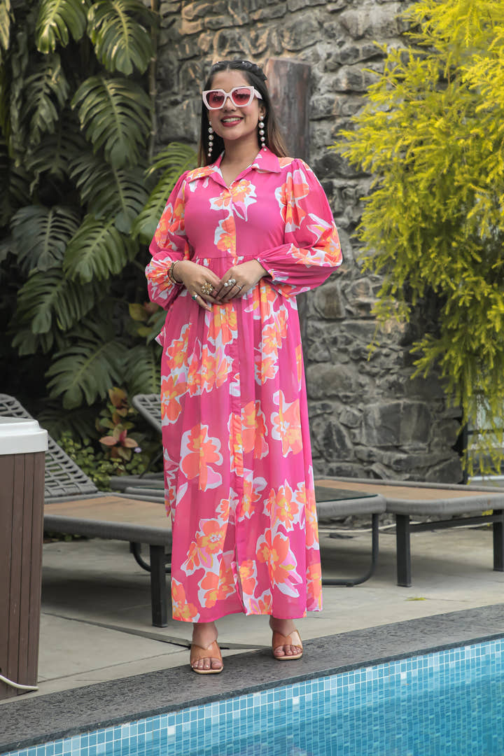 Bashful Pink Maxi Dress - Masakali.Co®