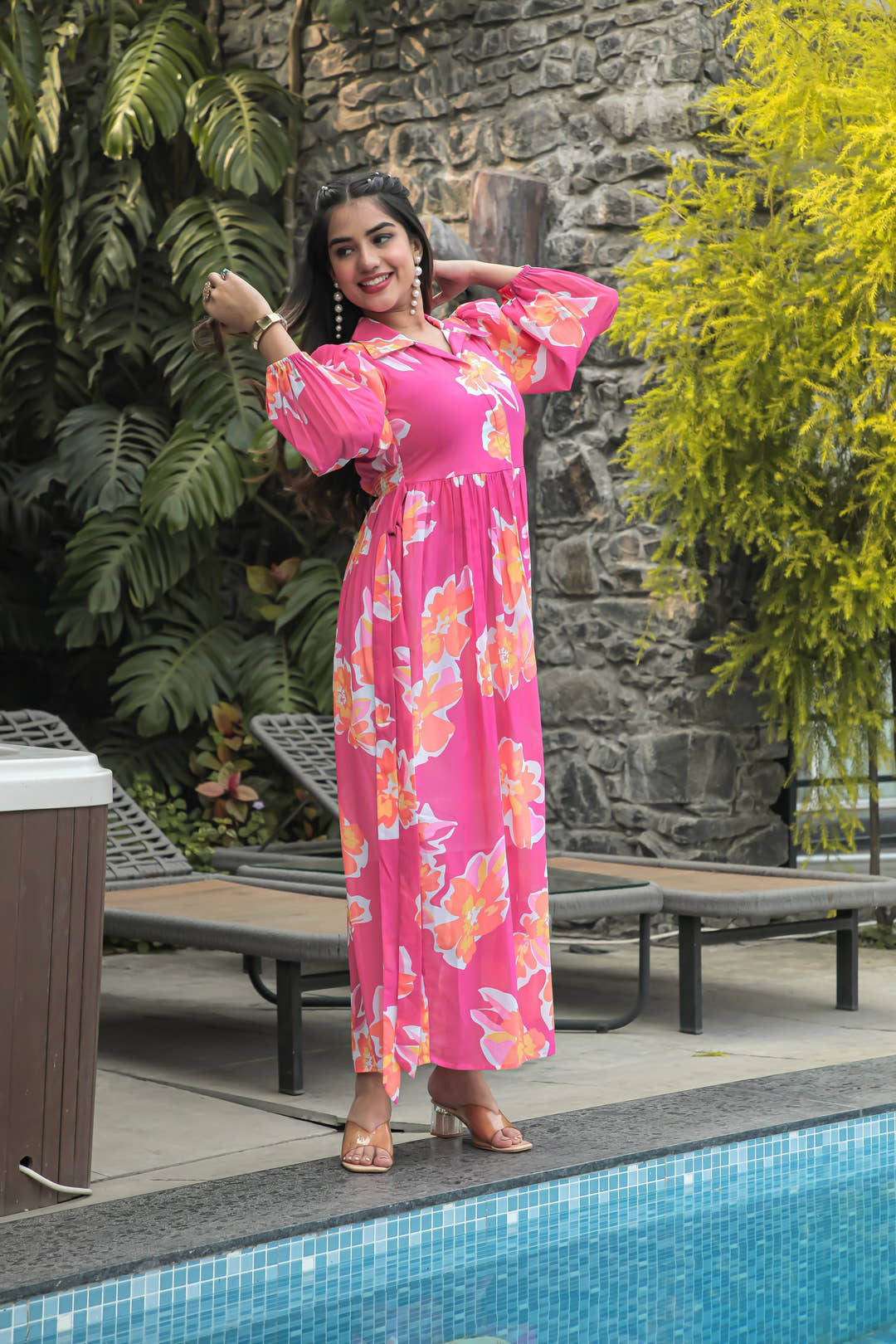 Bashful Pink Maxi Dress - Masakali.Co®