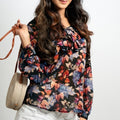 Black Floral Top