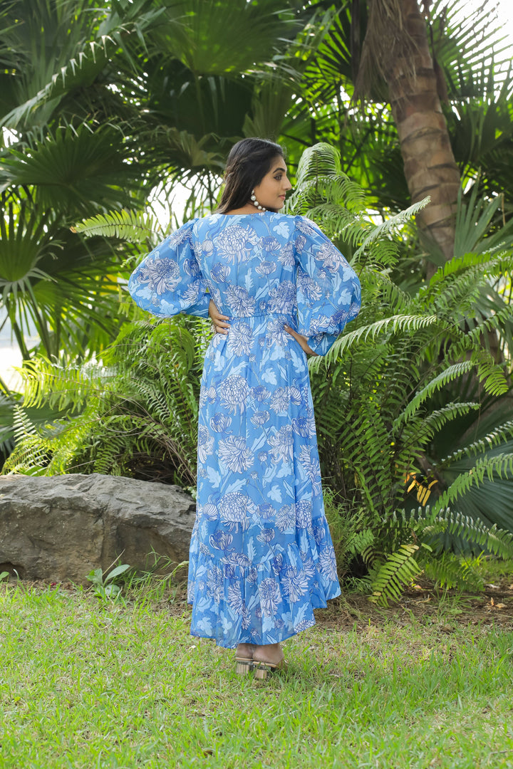 Bleu De France Maxi Dress - Masakali.Co®