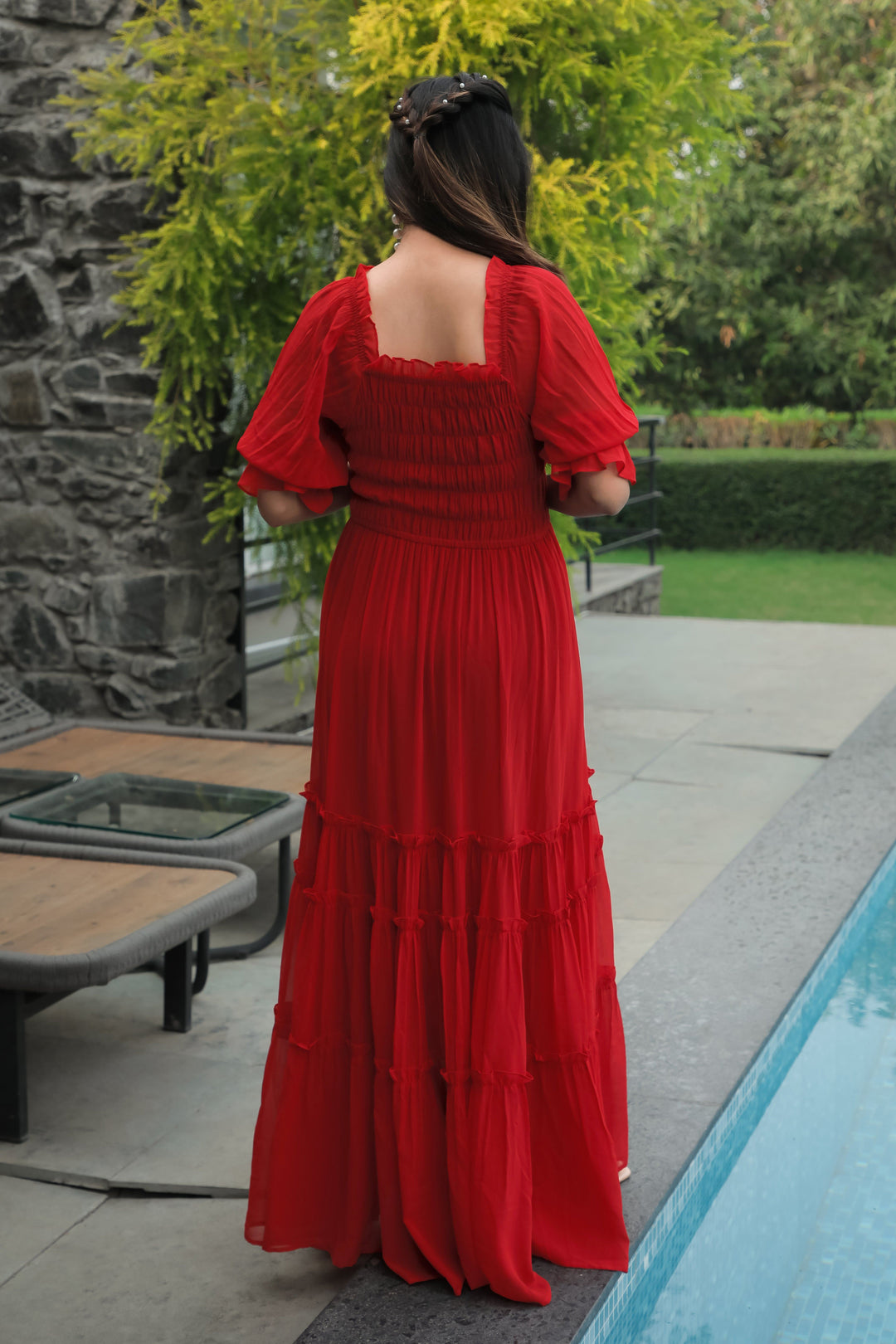 Bloody Red Maxi Dress - Masakali.Co®