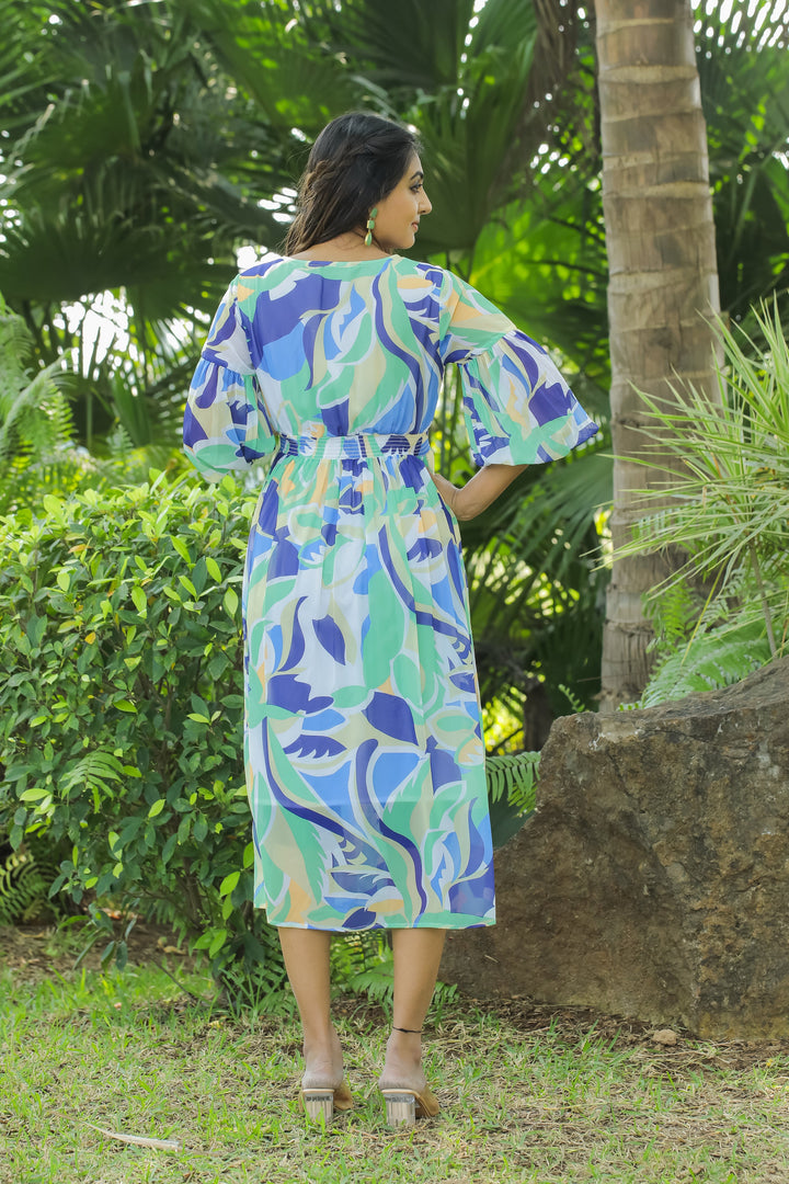 Blue Hosta Maxi Dress - Masakali.Co®