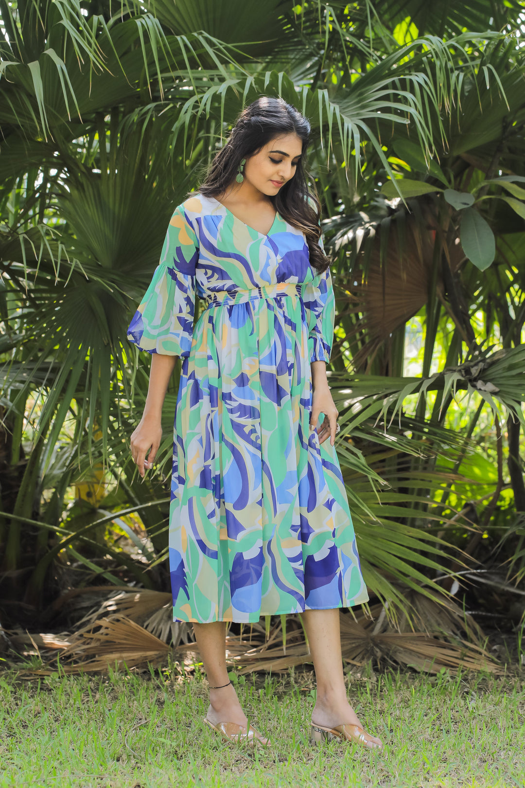 Blue Hosta Maxi Dress - Masakali.Co®