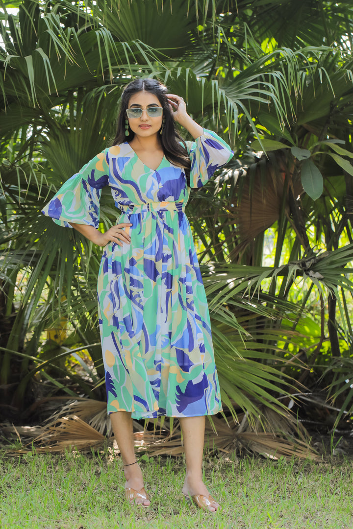 Blue Hosta Maxi Dress - Masakali.Co®