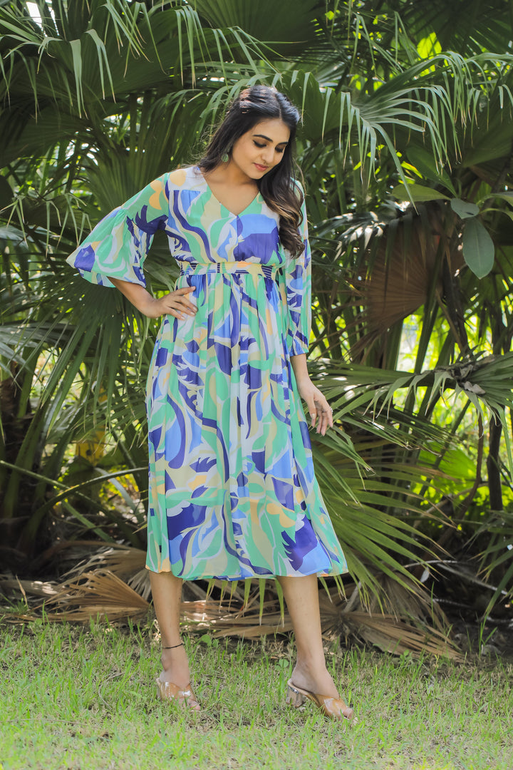 Blue Hosta Maxi Dress - Masakali.Co®