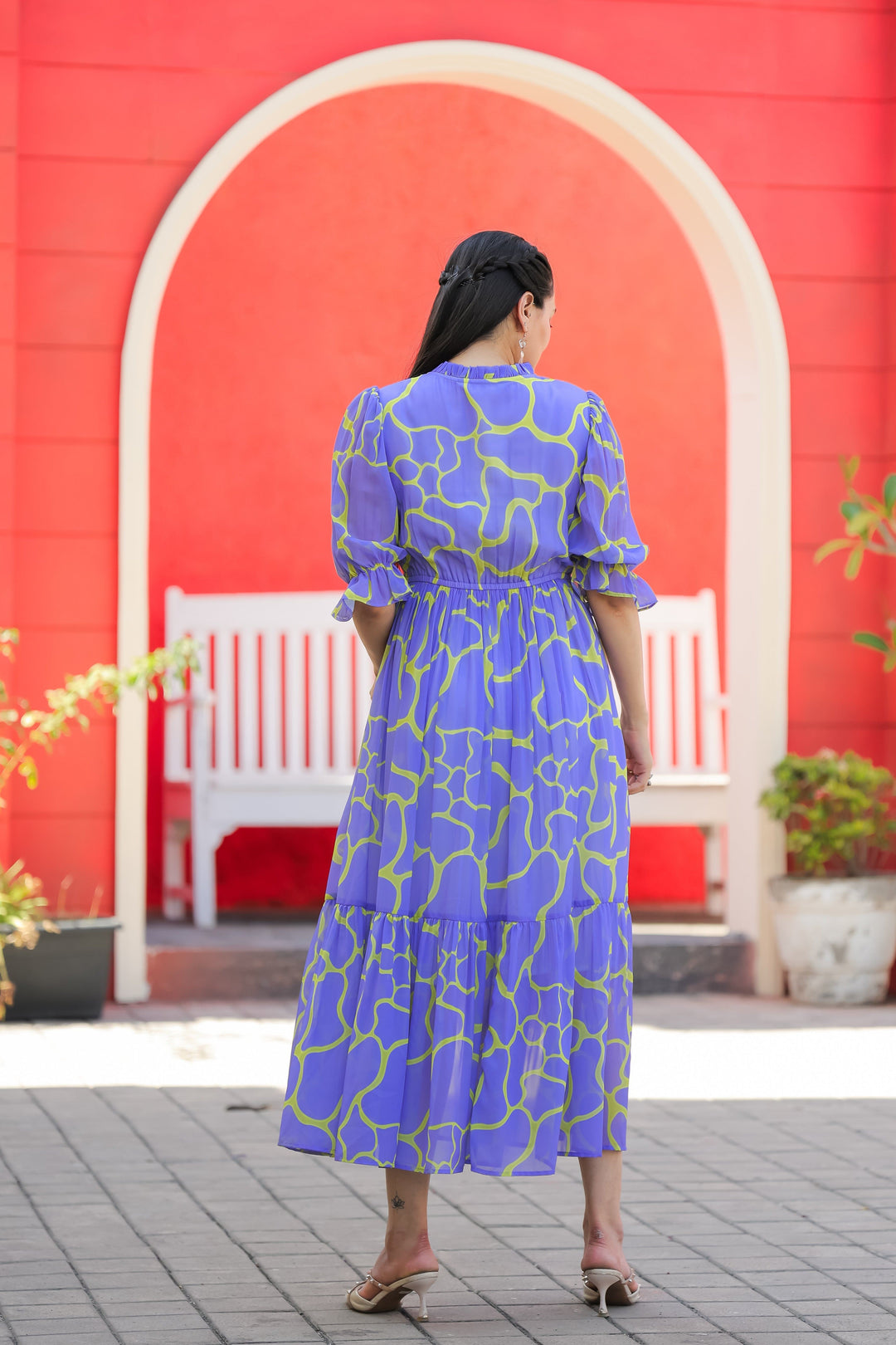 Blue Marguerite Maxi Dress - Masakali.Co®