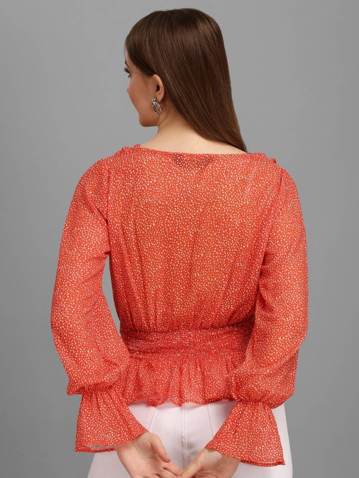 Bright Red Minimal Women's Tops - Masakali.Co®
