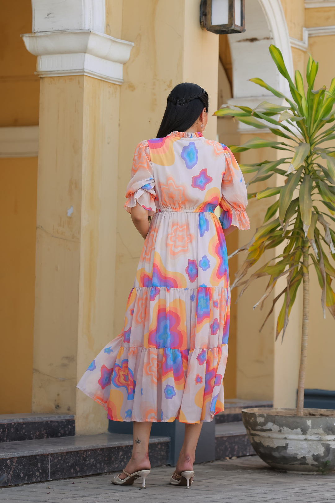 Cloudy Rainbow Maxi Dress - Masakali.Co®