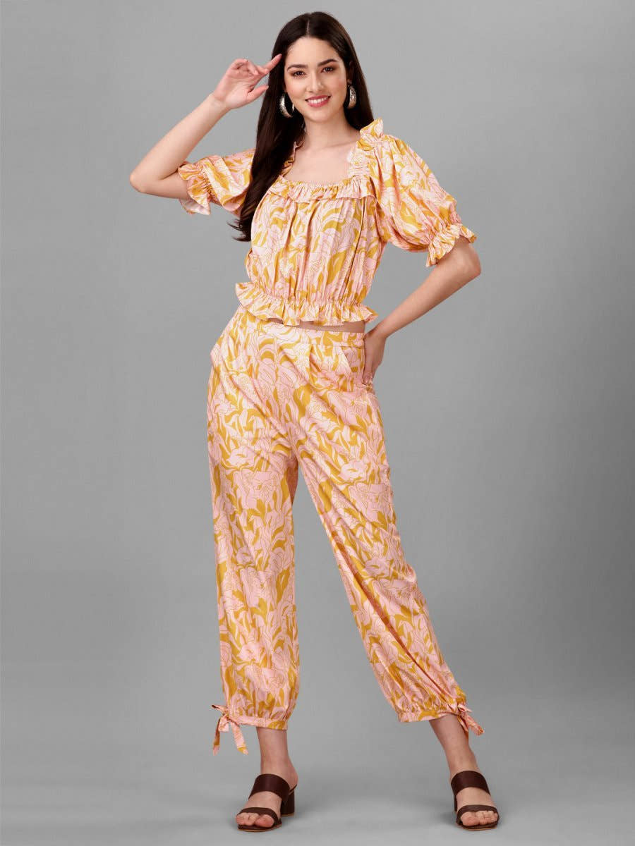 Co-Ords for Women Light Orange Colour. - Masakali.Co®
